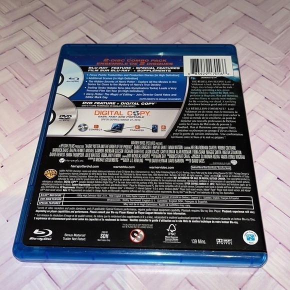 Free with purchase. Add to bundle Harry Potter- Order Of The Phoenix - BLUE RAY - Picture 2 of 3